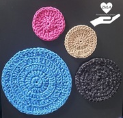 Podkładka ze włóczki bawełnianej Yarn czarna