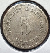 5  fenigów 1899 A , Niemcy