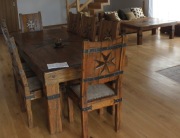 Stół rycerski dębowy masywny 8 miejsc