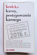OD.NOWA Kodeks karny postępowania karnego zbiór k.k. k.p.k.