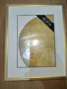 Metalowa ramka na zdjęcie 20x25cm żółta 