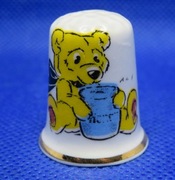 Naparstek Kolekcjonerski Porcelanowy Miś