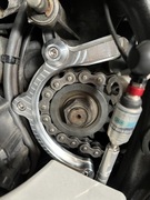 Yamaha r6 rj11-15-27 aluminiowa osłona silnika, łańcuch 520