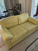 Skórzana sofa z funkcją spania
