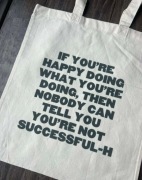 Torba bawełniana torebka tote bag cotton bawełna beżowa Harry Styles 