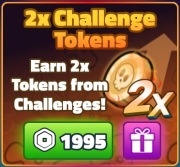 SpongeBob Tower Defense Gamepass 2x Challenge Tokens
