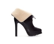 ZARA skórzane czarne botki 39