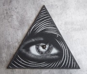 Oryginalny zegar/obraz ręcznie grawerowany na blasze... Grawerka