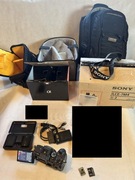 Sony A7IV body - komplet 2 szt bateria, ładowarka,  karty, plecak i torba