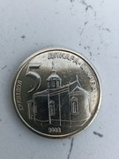 Moneta kolekcjonerska Serbia 5 Dinarów 2003