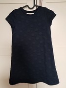 Sukienka dresowa w pikowane kropki, h&m 