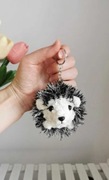 Jeż na szydełku, brelok, zawieszka handmade 
