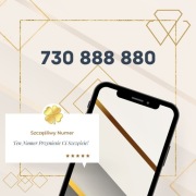 Szczęśliwy Złoty Numer 730 888 880