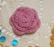 KWIATEK  RÓŻA brudny róż 