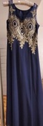 Sukienka imprezowa granatowa 44
