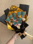 Bukiet urodzinowy że zdrapkami 