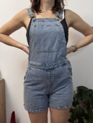 Ogrodniczki jeansowe krótkie na szelkach kombinezon krótki jeans LMTD S 36