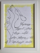 Obraz z napisami – Sentencja – Ręcznie wykonany – 21x30