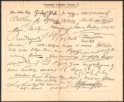 AUTOGRAFY 4 litografia z 1888 r ORYGINAŁ
