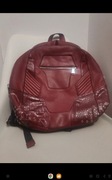 Plecak skórzany H&M uniseks, miesci A4 UNIKAT czerwony bordowy
