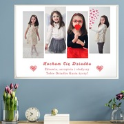 Plakat Babcia i Dziadek personalizowany A4 | gotowy w ramce | papier foto