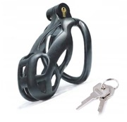Czarny lekki pas cnoty cobra chastity cock cage M