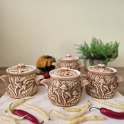 Zestaw garnków ceramicznych 4szt