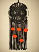 Halloween Makrama jesienna ozdoba na ścianę szkielet czaszka