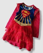 Tu SuperGirl kostium strój karnawałowy sukienka z tiulem pelerynką 98-104cm