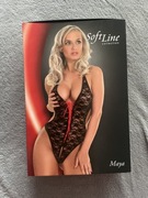 Czarne Wiązane Body Maya SoftLine 1514 S-L 