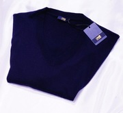 Cavalli Class Roberto sweter damski merino L/XL granatowy moschino celine 