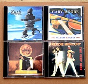 4 płyty CD Rush, Gary Moor, Enya, Freddie Mercury