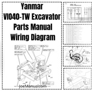 Yanmar VIO40-TW Excavator Parts Manual Katalog części, schemat elektryczny