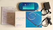 Japońskie Sony PlayStation Portable PSP 3000 Vibrant Blue przerobione CFW