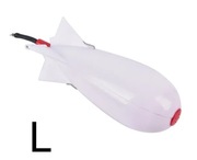 Bombka/rakieta zanętowa, rozm L - 18 cm biała 