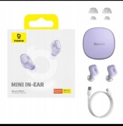 Baseus Bezprzewodowe Słuchawki TWS Baseus Bowie WM01 fioletowe