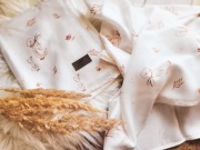 Delikatny niemowlęcy otulacz bambusowy boho Gąski