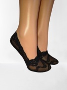 Stopki mikrostopki bawełniane letnie koronkowe skarpetki damskie 35-38