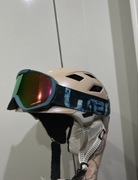 Kask narciarski damski dziewczęcy gogle narciarskie