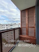 Stolarska osłona balkonowa Pergola Zabudowa balkonu