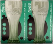 Coca cola. Szklanki z promocji w Mc'Donalds 2023. Kartonik.