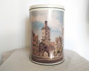 Bardzo duża ozdobna metalowa puszka dekoracyjna