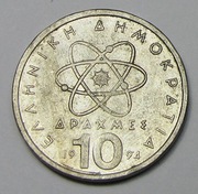 GRECJA 10 DRACHM 1994 III Republika Grecka  nr 483