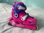 Zestaw dla dziecka: rolki + kask + ochraniacze Oxelo / B’Twin – różow