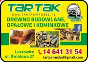 Drewno budowlane, kantówki na więźbę dachową, drewno opałowe i tartaczne