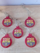 Barcelona FC zawieszka kibicowska, bombka choinkowa z żywicy epoksydowej. 