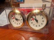 Zegar szachowy bezbarwny produkcji Mera Poltik lata 90"