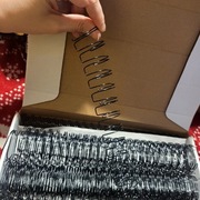 Grzbiety drutowe metalowe 25.4mm 50szt