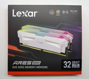 Pamięć RAM LEXAR Ares RGB 32GB 6400MHz Biała