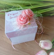 Exploding box pamiątka chrztu roczek ślub 